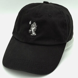 OVO 6 God Praying Hands Strapback Hat Black Drake Octobers Very Own Hip Hop Cap